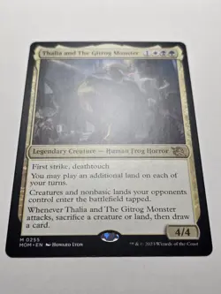 Thalia and The Gitrog Monster MOM 255 March of Machine NM mtg rare magic card - Image 2