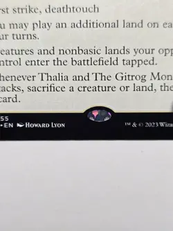 Thalia and The Gitrog Monster MOM 255 March of Machine NM mtg rare magic card - Image 3