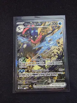 Pokemon TCG Greninja EX 132 Scarlet & Violet Promo Holo Card NM/M Condition - Image 1