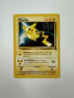 1999 Pikachu Black Star Promo #4 Pokemon Card WB the First Movie - NM - Image 1