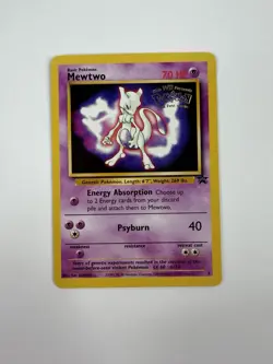 Pokemon TCG Mewtwo #3 WB Kids Presents the First Movie Card - NM - Image 1