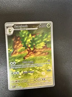 Pokemon White Flare Sawsbuck Illustration Rare Card #92 - Image 1