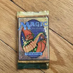 Magic The Gathering 5th Edition WOC06525 Booster Pack sealed 787551252101 - Image 1