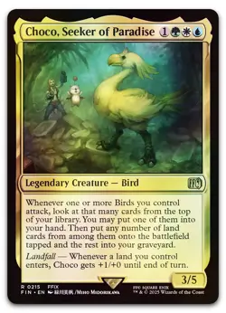 Choco, Seeker of Paradise #215 (Foil) (NM) Final Fantasy FIN Magic MTG - Image 1