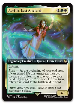 Aerith, Last Ancient (Extended Art) #163 (NM) Final Fantasy FIC Magic MTG - Image 1