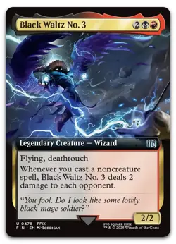 Black Waltz No. 3 (Extended Art) #478 (NM) Final Fantasy FIN Magic MTG - Image 1