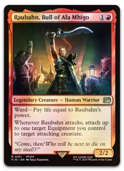 Raubahn, Bull of Ala Mhigo #151 (Foil) (NM) Final Fantasy FIN Magic MTG - Image 1