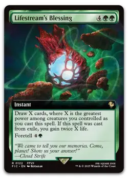 Lifestream's Blessing (Extended Art) #122 (NM) Final Fantasy FIC Magic MTG - Image 1
