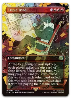 Triple Triad (Borderless) #340 (Foil) (NM) Final Fantasy FIN Magic MTG - Image 1