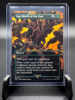 MTG LAST MARCH OF THE ENTS 0418 LORD OF THE RINGS LTR BORDERLESS - Image 1