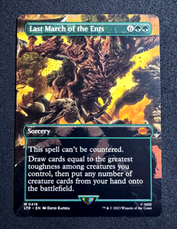 MTG LAST MARCH OF THE ENTS 0418 LORD OF THE RINGS LTR BORDERLESS - Image 3