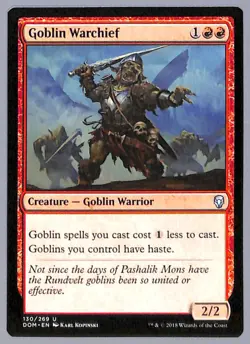 Goblin Warchief - 130 - Dominaria (DOM) MTG - Image 1