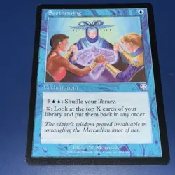 MTG Soothsaying Mercadian Masques Magic the Gathering NM - Image 1