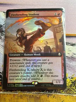 Firebending Student (Extended Art) [Avatar: The Last Airbender Promos] Foil Nea - Image 5