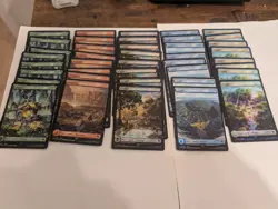 Lot Of 40 Chocobo Track Foil Full Art BASIC LAND NM Final Fantasy MTG Magic - Image 2