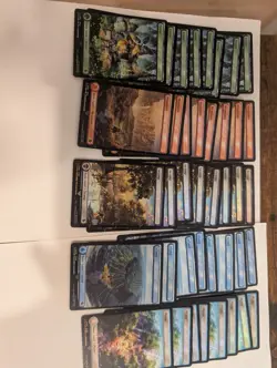 Lot Of 40 Chocobo Track Foil Full Art BASIC LAND NM Final Fantasy MTG Magic - Image 4