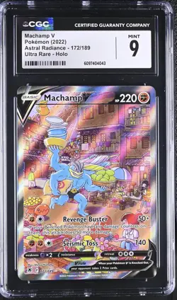 CGC 9 Machamp V 172/189 Alternate Full Art Astral Radiance Pokemon Card - Image 1