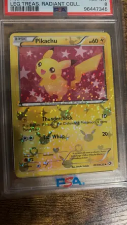 Pokemon Pikachu 2013 B&W Legendary Treasures Radiant Collection #RC7/RC25 - Image 2