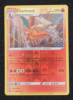 Charizard 010/078 Holo Rare - Sword and Shield Pokemon GO TCG - Image 1