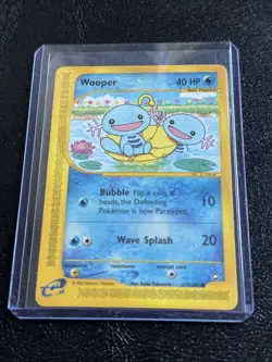 Pokemon TCG Aquapolis WOOPER Regular, Common - 117/147 NM Vintage WOTC - Image 1