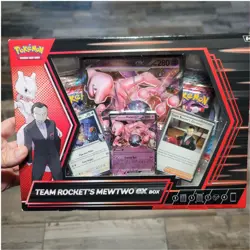 Pokemon TCG Team Rocket's Mewtwo ex Box Sealed NEW IN HAND Free Fast Shipping - Image 1