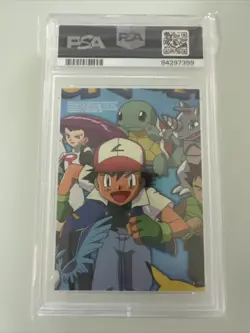 1999 Topps Pokemon Series 1 Jesse TV9 PSA 7 MINT POP 6 - Image 2