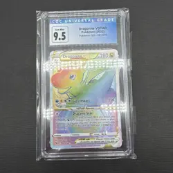 CGC 9.5 Gem Mint Dragonite VSTAR 081/078 Rainbow Rare Full Art Holo Pokemon Go - Image 2