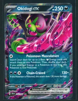 Okidogi ex 036/064 Double Rare Holo Pokemon 2024 Shrouded Fable NM English - Image 1