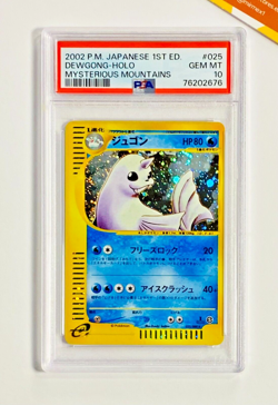 Pokemon PSA 10 Dewgong #025 1st Edition Mysterious Mountains 2002 Japanese - Image 1