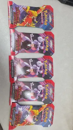 Pokemon Scarlet and Violet Destined Rivals Sleeved Booster Packs LOT OF 5 - Image 1