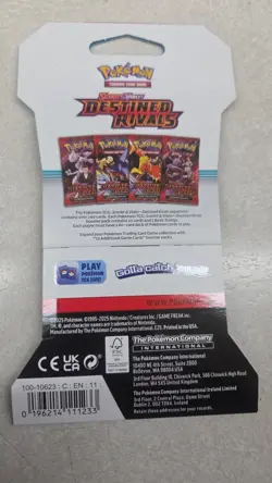 Pokemon Scarlet and Violet Destined Rivals Sleeved Booster Packs LOT OF 5 - Image 4