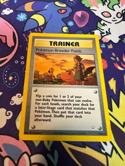 Pokemon Breeder Fields Neo Revelation Unlimited 62/64 Pokemon TCG Vintage WOTC - Image 1