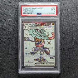 2024 Pokemon Twm En-Twilight Masquerade 198 Greninja Ex Ultra Rare PSA 9 NM - Image 1