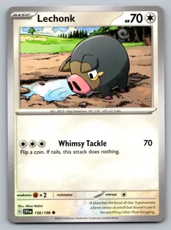 Pokemon TCG SV01: Scarlet & Violet Base Set Lechonk 156/198 - Image 1