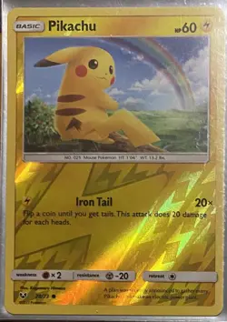 Pokemon TCG Pikachu Shining Legends 28/73 Regular Common - Image 1