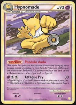 Carte Pokemon Hypnomade 23/123 HeartGold SoulSilver Francais - Image 1