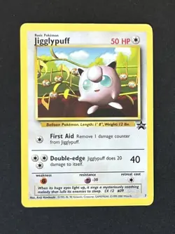 Jigglypuff 7 WOTC Black Star Promo- WOTC Vintage Pokemon - LP - Image 1
