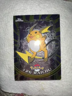 Topps Chrome Pokemon #26 Raichu SPECTRA - Image 1