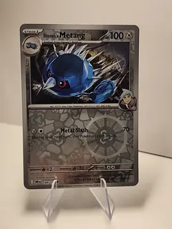 Steven's Metang 144/182 Sv10: Destined Rivals Reverse Holo Pokemon TCG NM - Image 1
