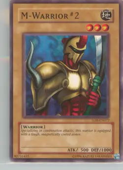 Yu-Gi-Oh! LOB M-Warrior #2 LOB-EN077 Near Mint or Better - Image 1