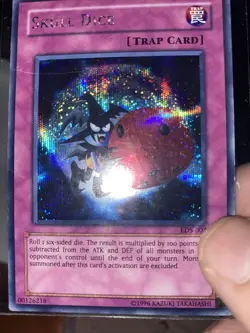 Yu-Gi-Oh! TCG Skull Dice EDS-003 Secret Rare Prismatic NM - Image 2