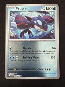 POKEMON TCG KYOGRE 034/132 MEGA EVOLUTION REVERSE HOLO CARD ENGLISH - Image 1