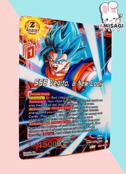 Dragon Ball Trading Card - SSB Vegito, a New Look EX21-19 EX Foil Karte TCG - Image 2