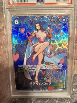 ONE PIECE Boa Hancock PSA 9 Japanese Parallel SP Alt Art Card OP07-051 [OP09] - Image 3