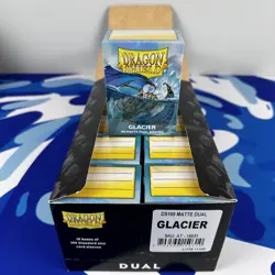 Dual Matte Glacier Case Display Dragon Shield Standard Size Sleeves - 10 Packs - Image 1