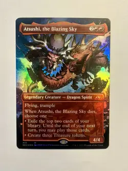 📈Atsushi, the Blazing Sky Foil Borderless NEO Extras #410 Mythic - Image 1