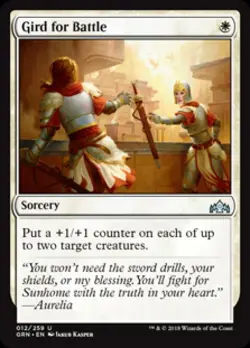 Gird for Battle -Foil Medium Play MTG Guilds of Ravnica - Image 1