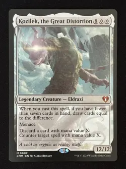 1x MTG Kozilek, the Great Distortion - Commander Masters (CMM) #2 - Magic - Image 1