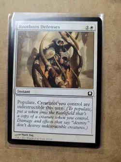 4 x MTG Magic Rootborn Defenses (19/286) Return to Ravnica RTR LP/NM Playset - Image 1