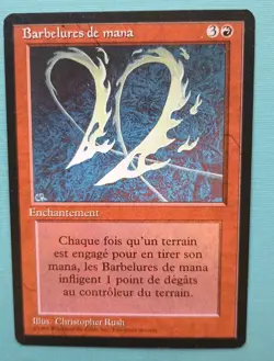 MTG Magic the Gathering FBB MANABARBS FRENCH VLP/EX Revised Edition Rare 1994! - Image 1